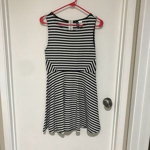 H&M Striped Fit & Flare Dress